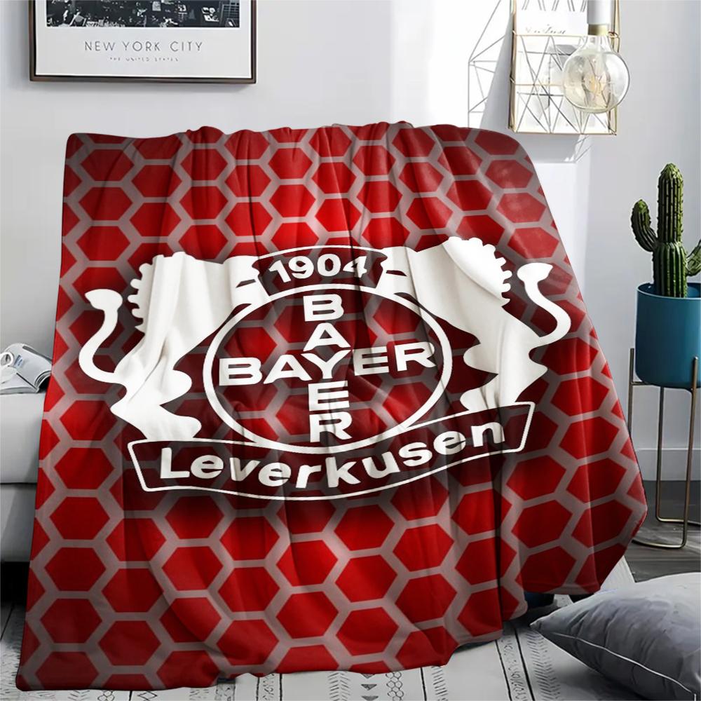 1ks Bayer 04 Leverkusen Potisk Flanelová deka, Vysoká kvalita Pohodlná pro Všechna roční období, Domácí dekorace, Teplo a Pohodlí, Perfektní pro Vánoční dárky13
