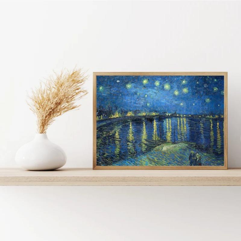 Vincent Van Gogh Select Print Poster Impressionist French Landscape Flower Starry Night Canvas Painting Wall Art Room Home