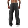 Men's Washed Knit Casual Pants Drawstring Waist Pockets Relaxed Fit Jogger Sweatpants for Everyday Wear