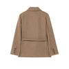 2025 Spring Women's European & American Style Woolen Belted Suit Jacket - Fashionable & Versatile