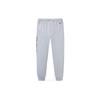 Basketball Series Letter Print Elastic Waistband Cuffed Fleece Thickened Knitted Sports Pants Men Bottoms Gray Patterned-Gray 152341320N-1