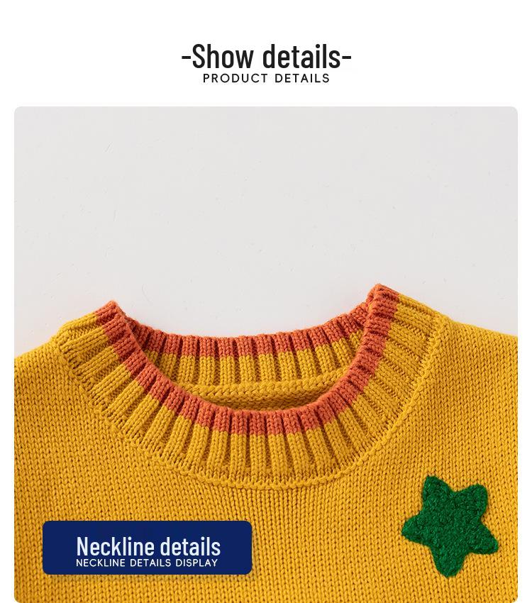 2024 Children's Cartoon Bear Sweater Vest - New Sleeveless Wool Pullover for Boys