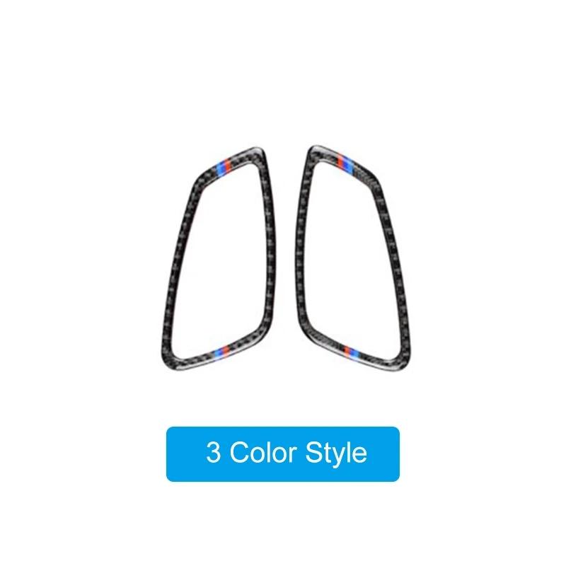 2Pcs Carbon Fiber Two Door Car Interior Handle Cover Decals Trim Door Bowl Stickers for BMW E92 E93 3 Series 2005-12