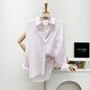 Mizqz Loose Fit Light Stripe Long Sleeve Shirt 5 Colors