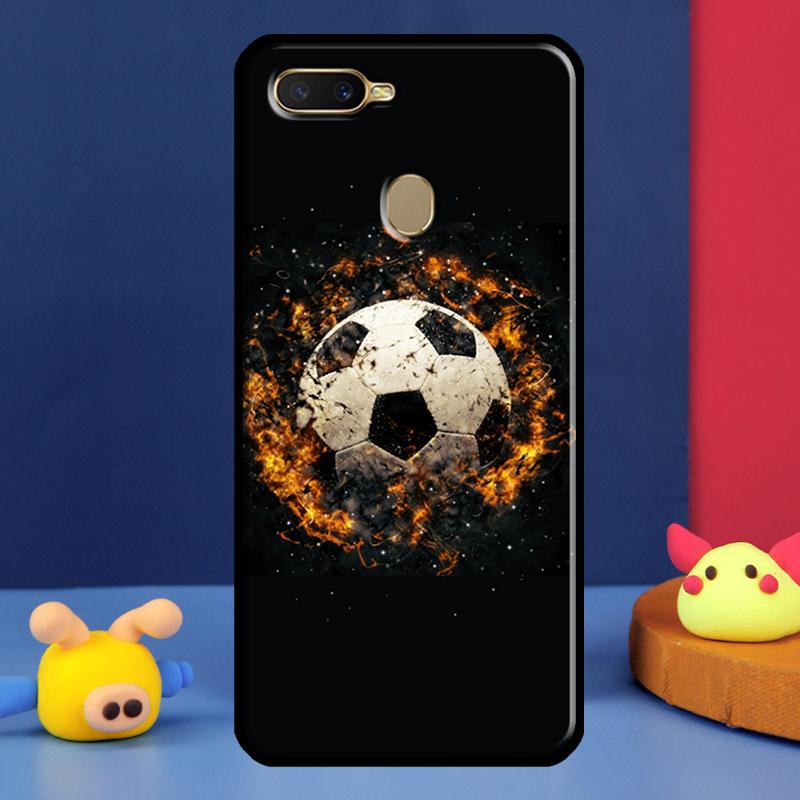 

Football Soccer Ball Case For Oppo A91 A5 A9 A16 A76 A96 A58 A78 A98 A52 A72 A74 A94 A54 S A57 A77 A15 A17 Cover OPPO A77 5G