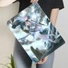 Anime Style Girl with Dragon Custom Metal Wall Art Decorative Painting for Home Office Decoration