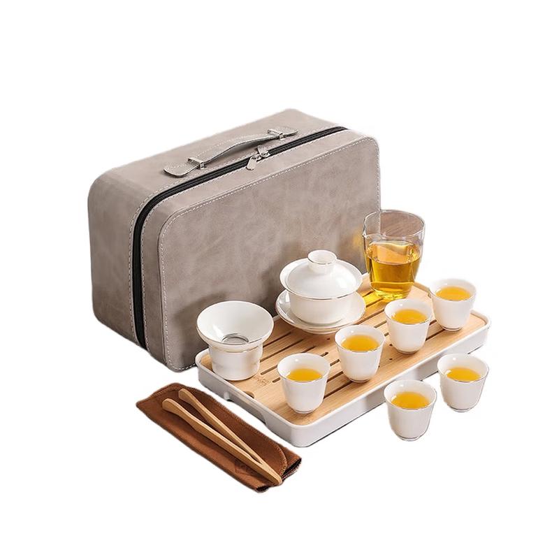 Suet Jade Ceramic Travel Tea Set