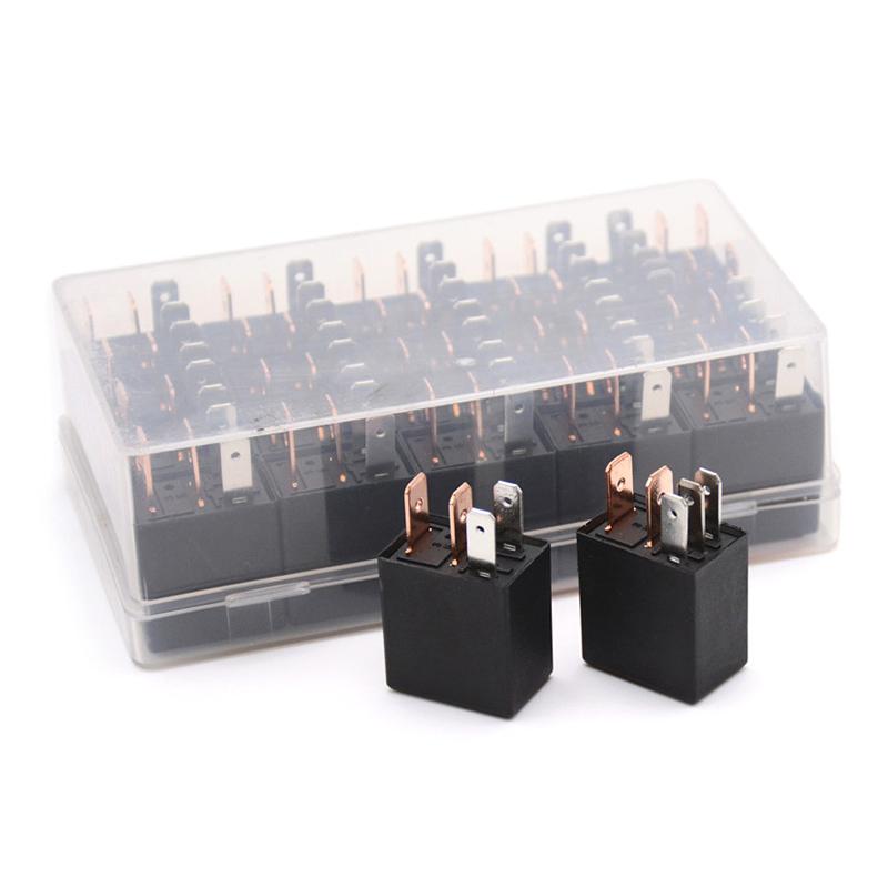 Dc 12V 40A Rated Current 1No 1Nc Spdt 4/5 Pins Car Automotive Alarm Relay 40 Amp