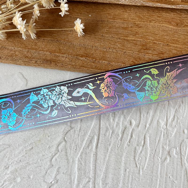 2.5cmx4.5m/Roll Packaging Ribbons Decorative Multiple Colors Brooch Badge Hot Stamping Pattern Headwear Hat Cartoon Gift Box