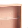 2 Layer Clear Display Case,Dustproof Protection Showcase Storage Box,Wall Mounted Box