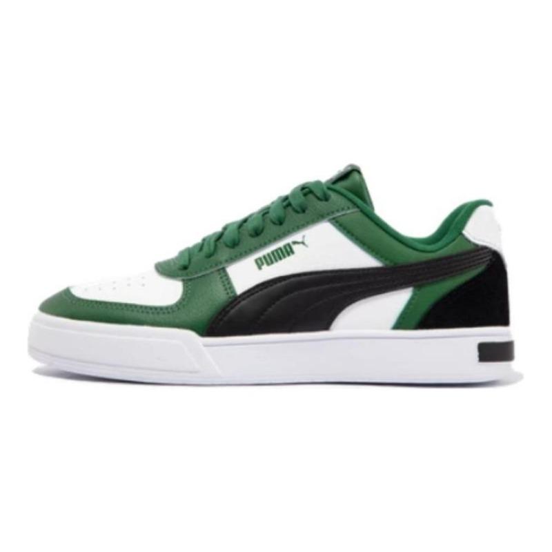 PUMA Caven Mix Unisex Low-top Retro Thin Sole Lightweight Skate Shoes Dark Green 399398-06 35.5