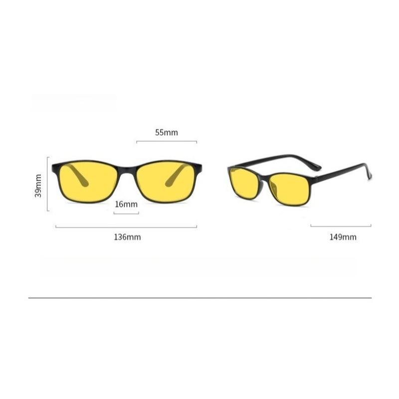 Ultra-light Black-framed Night Vision Anti-blue Light Glasses Play Computer Competitive Games Eye Protection Optical Eyeglasses
