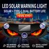 Solar Power Car Demon Eye Light Cool Flashing Warning Light Dynamic Safety Vehicle Signal Lights Car Wireless Decorative Light Neon Lights 4