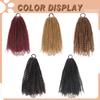 Küçük Kıvırcık Uzun At Kuyruğu Saç Uzantıları Lastik Bant Stili Sentetik Isıya Dayanıklı Elyaf At Kuyruğu Saç Uzantıları Siyah Kırmızı Kahverengi Kadın Peruk