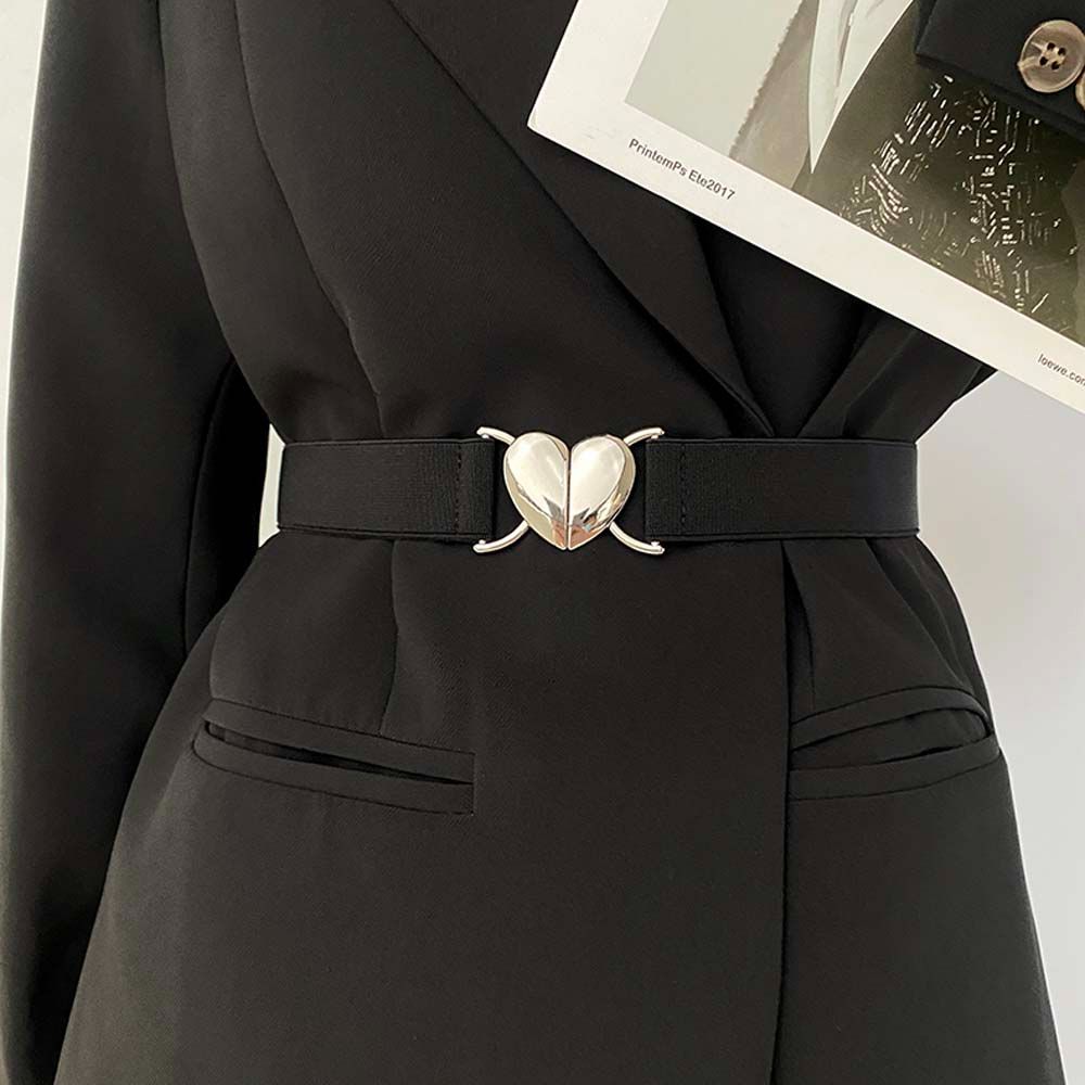 Korean High Quality Metal For Woman Girl Elastic Belts Waist Accessories Thin Belts Waistband