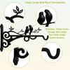 2/1Pcs Wall-Mounted Hook Flower Pot Holder Europe Vintage Iron Art Flower Stand Garden Decoration Wall Hanging Basket Bracket