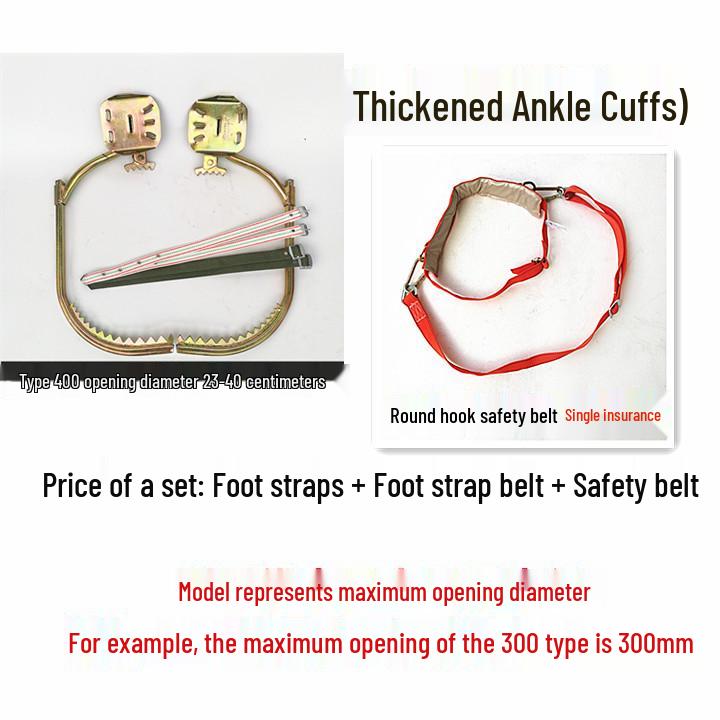 Baumkletter-Fußspitzen - Langlebige Eisen-Schuhe & Haken für Stangen