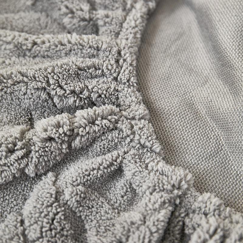 Cotton Fleece Chaise Lounge Sofa Covers Elastic Full Coverage Non-Slip Cushion Cover L-Shape Corner Couch Slipcover Home Decor