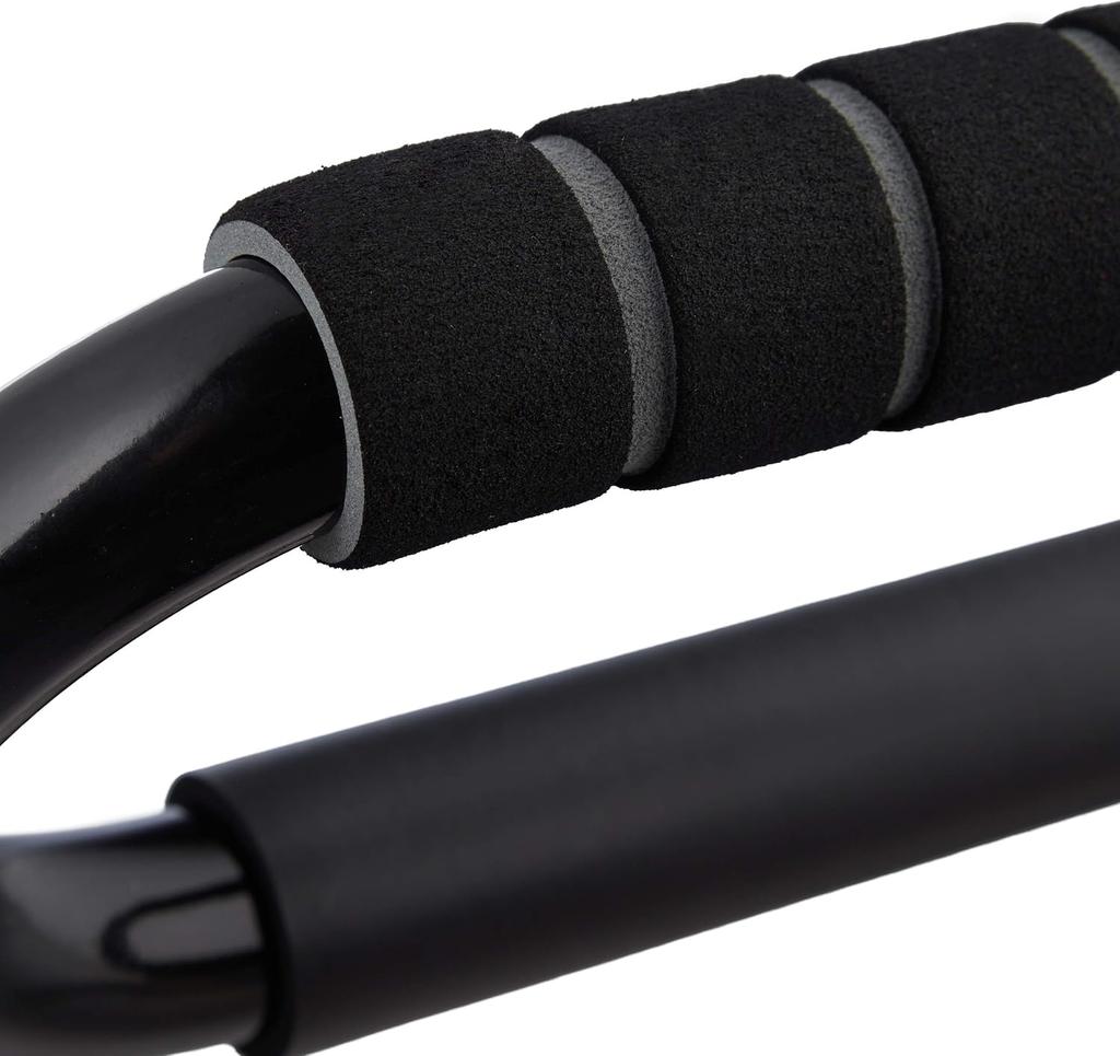 Relaxdays Push-up Handles Set of 2, Anti-Slip, Black