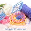 1set mixed Random color flower knitted loom set, DIY crochet & weaving plastic knitter tools, can hand make beautiful flowers