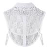 Elegant Detachable Lace Collar For Women Soft Mesh Fabric Easy To Wear Perfect For Office And Party Outfits