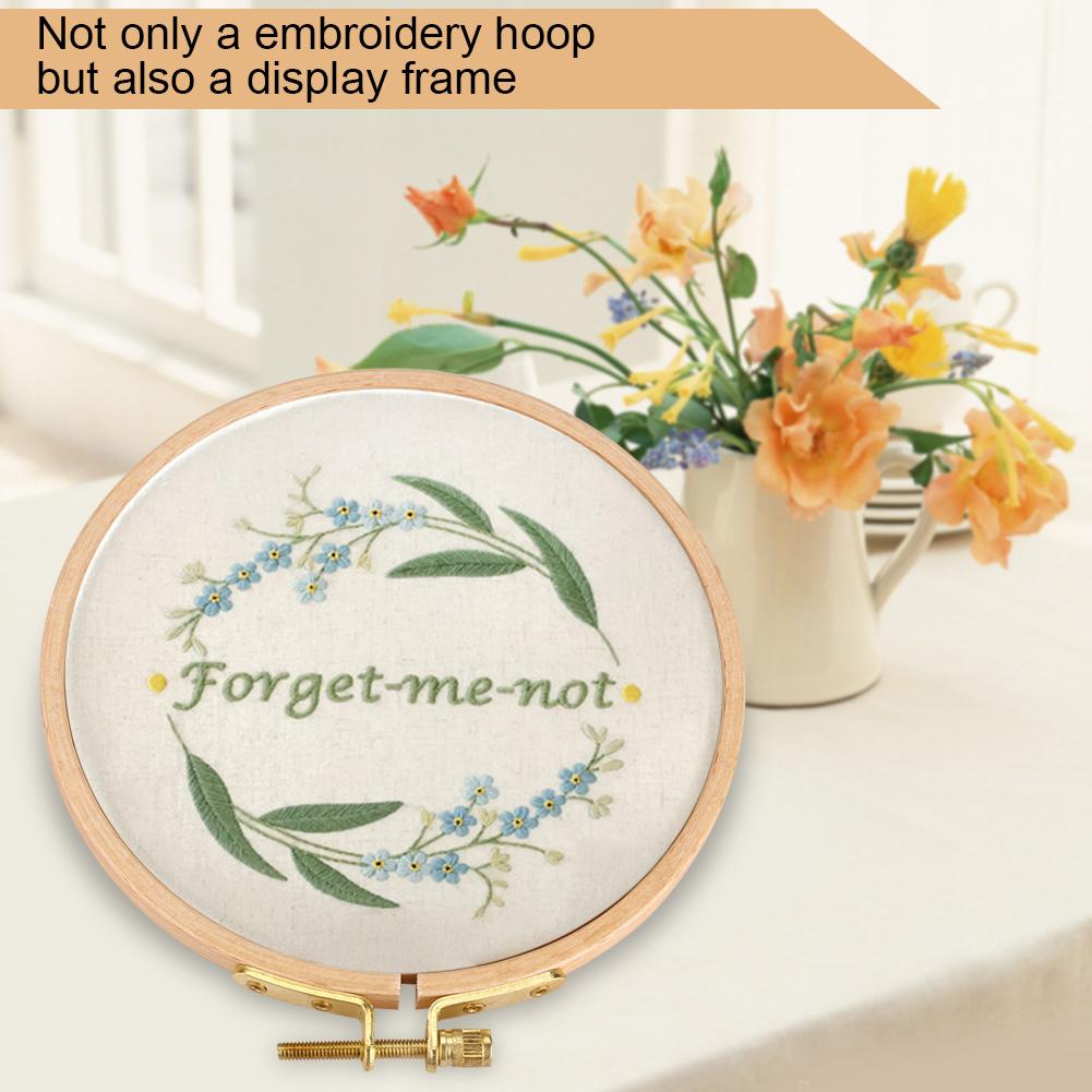 Hand Embroidery Hoop Wooden Circle Frame for Cross Stitch Embroider Needle Arts DIY Tool