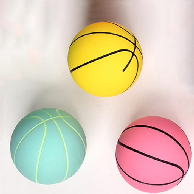 6Cm  High Elastic Mini Rubber Small Basketball Hollow Bouncy Ball Stress Ball Kids Toy Party Game Kids Ball Outdoor Sports Beach