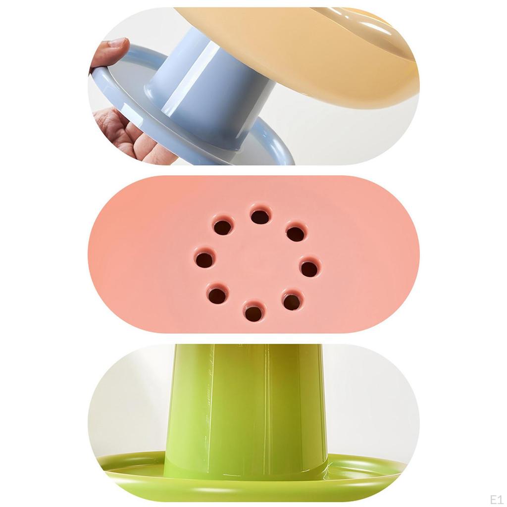 Decorative Flower-Shaped Fruit Bowl with Drainage Holes, Removable Base, 26 Cm X 14 Cm.