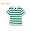 Balabala Boys' Striped Short Sleeve POLO Shirt