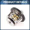 INFINAUTO Car Engine Coolant Thermostat for Toyota Camry Metal Silver 1 Piece Thermostat, 2.2 1991-1996, No. 9091603046, Tone,