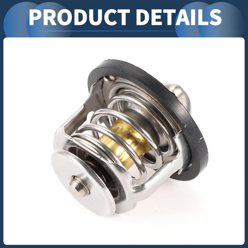 INFINAUTO Car Engine Coolant Thermostat for Toyota Camry Metal Silver 1 Piece Thermostat, 2.2 1991-1996, No. 9091603046, Tone,