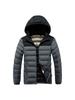 Light Cotton Coat Men's Winter Hit The Colour Full Print Removable Cap Thickened Hooded Comfortable and Versatile Jacket Men