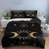 Moon phases and stars. Bedding sets Duvet cover sets Duvet covers Pillowcases(1*Duvet Cover 2*Pillowcases without duvet insert)