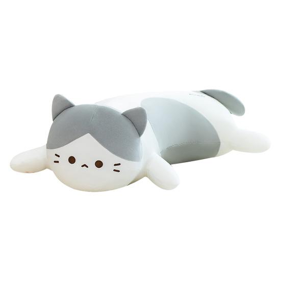 Long Cat Plush Pillow Soft Cat Hugging Pillow Cute Kitty Throw Pillow Stuffed Animal Doll