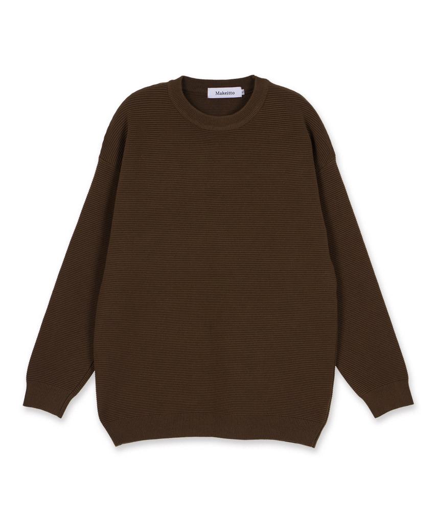 MAKEITTO Daily Viscose Crewneck Knit_Brown