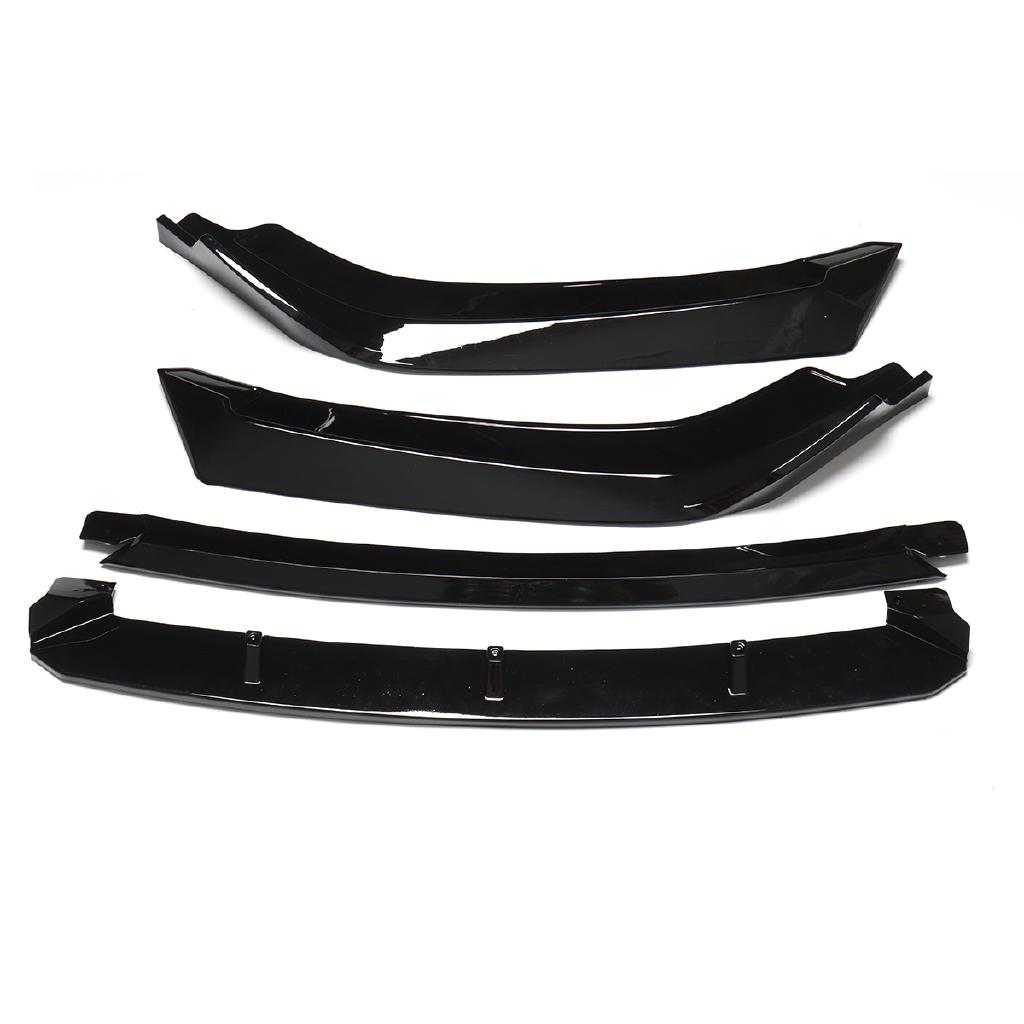 Spoiler für Honda Civic Limousine ABS Glänzend Schwarz 4-türig Glänzend Schwarz 16+ Frontstoßstangenlippe Karosserie-Kit