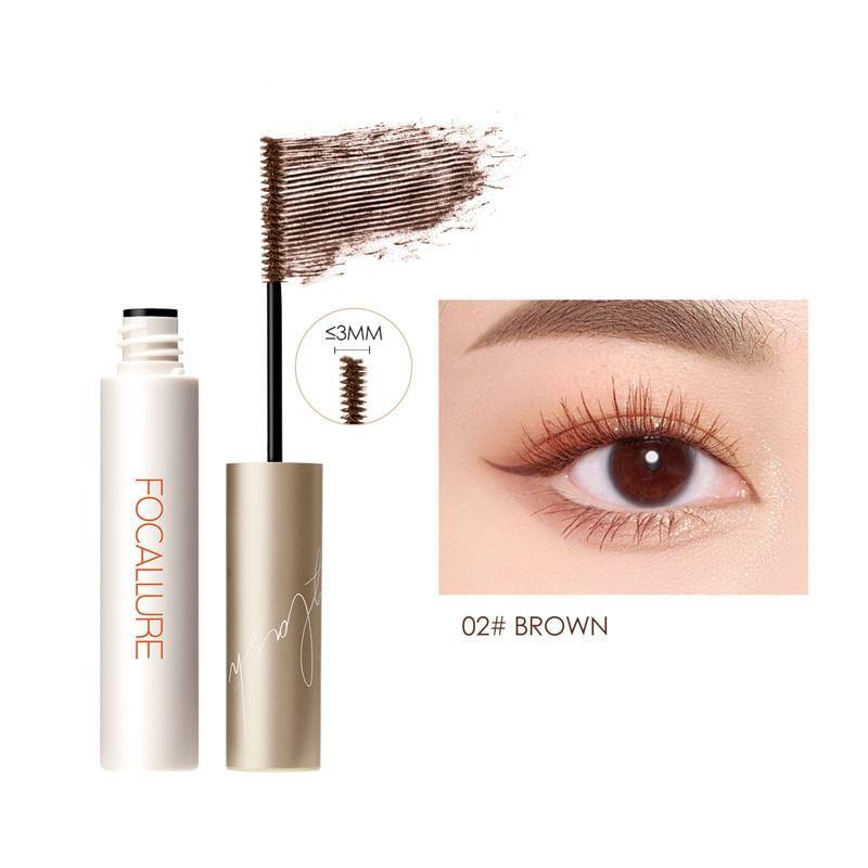 FOCALLURE - Longlash Waterproof Mascara 3mm Micro Brush- 2 Colors