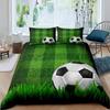 American Football Duvet Cover Set Full Size Sports Games Bedding Set Soccer Field Comforter Cover for Boys Teens Quilt Covers