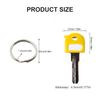 8pcs Colorful Key Covers Key Sleeves for Efficient Key Differentiation with Sturdy Plastic and Accessories