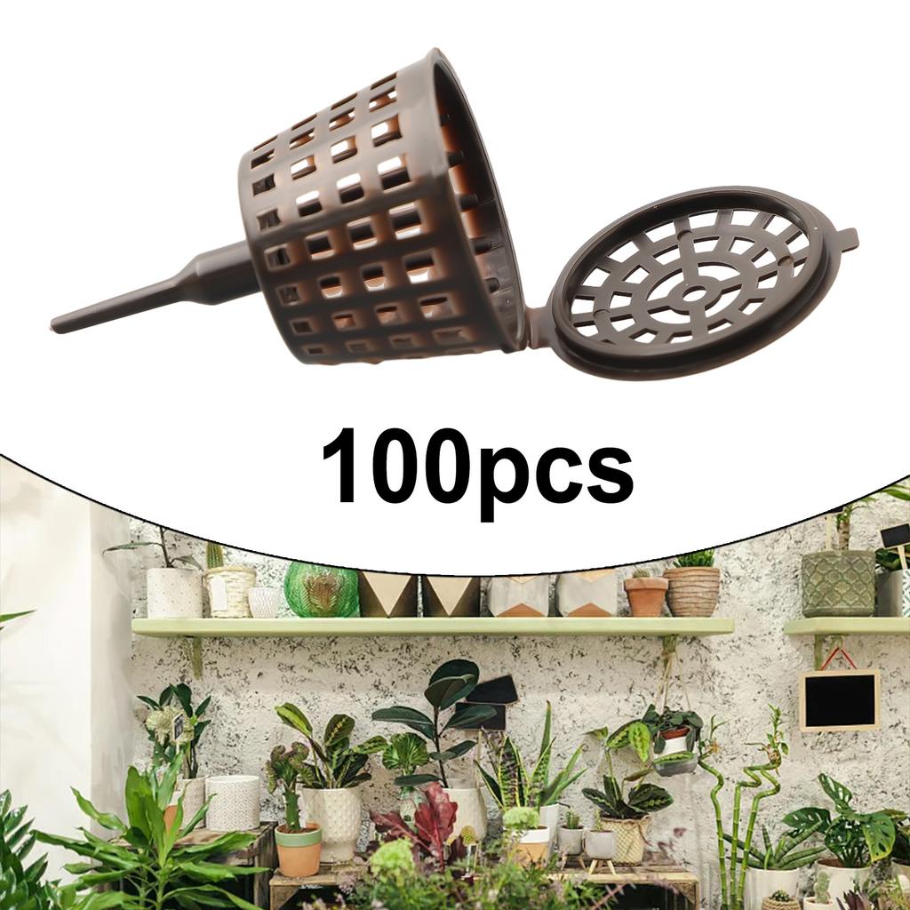 Protect your plant fertilizer with 100Pcs Garden Bonsai Fertilizer Tool Basket Box Case Plant Portable With Lid