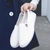 Scarpe bianche classiche all-match Scarpe da donna traspiranti cave traspiranti antiscivolo morbide leggere traspiranti in un solo passaggio Scarpe in pelle da donna