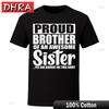 Funny Proud Brother T Shirt Siblings Birthday Gift From Sister Humor  for Female Cotton Crew Neck Tee Trendy Minimalist T Shirts