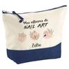 Makeup Bag - PLANETEE - Zélie's Nail Art Supplies - Large Size - Cotton - Personalized (HD Impression)