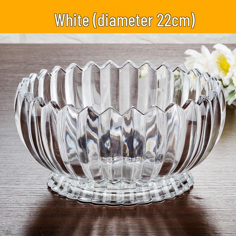 Homeglen European Style Glass Fruit Bowl