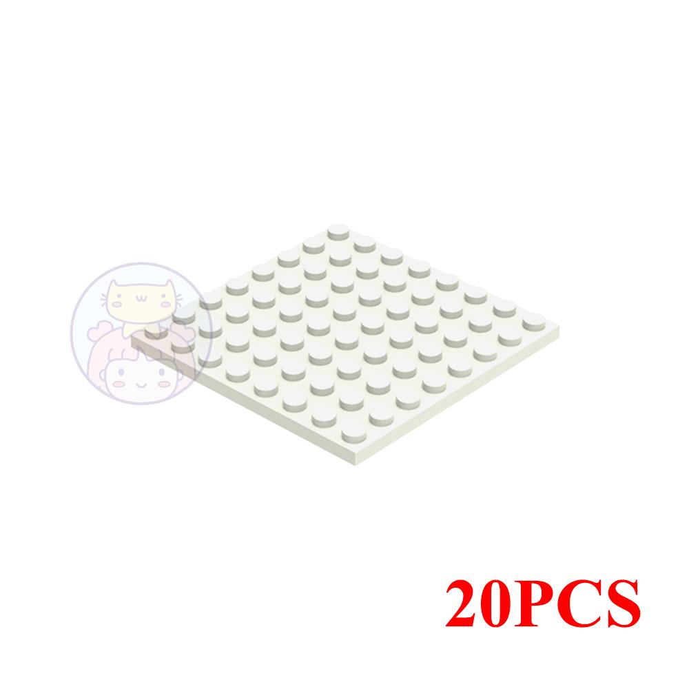 20PCS MOC 41539 Plate 8x8 Building Blocks Kit High-Tech Board House Bricks Particle DIY Idea Toys Children Birthday Kid Gifts