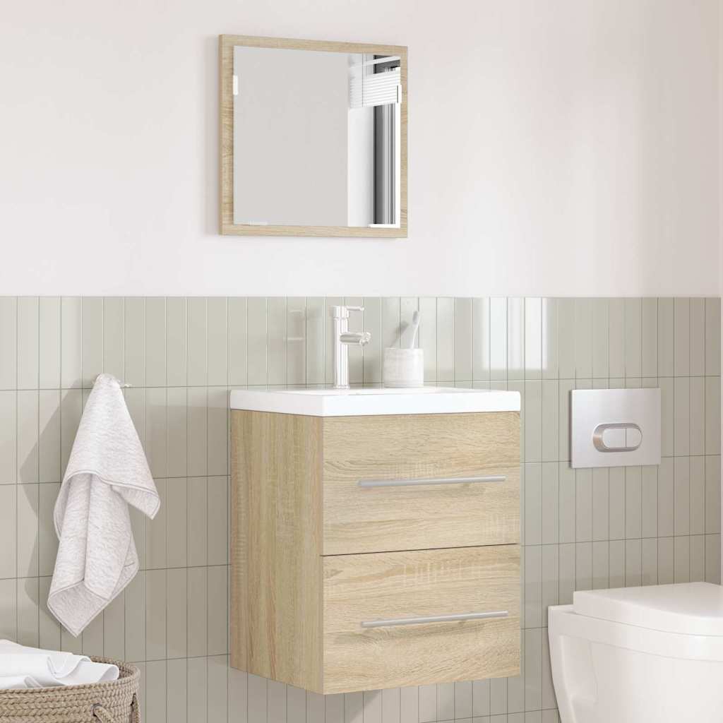 Bathroom Furniture Set with Drawers Brown 41 X 38.5 X 48 Cm