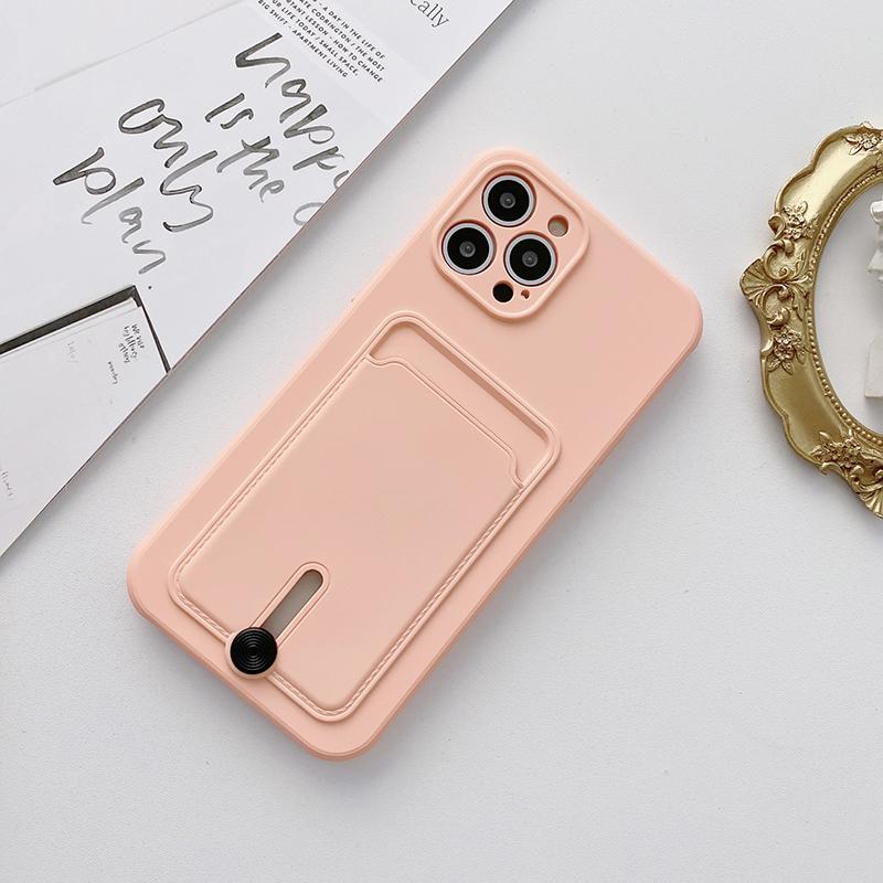 Phone Case For iPhone 17 Pro Max 16E 16 15 14 13 12 Mini 11 Pro Max Fashion Wallet Card Holder Soft TPU Phone Case Cover