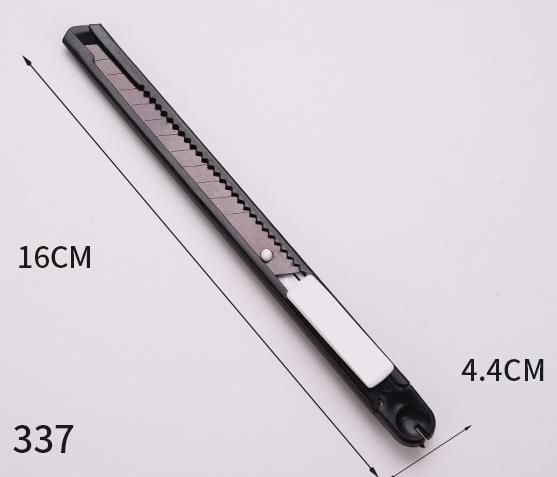 

1PC small stainless steel utility knife portable detachable office supply metal paper knife student stationery hand tool knife 337 Black