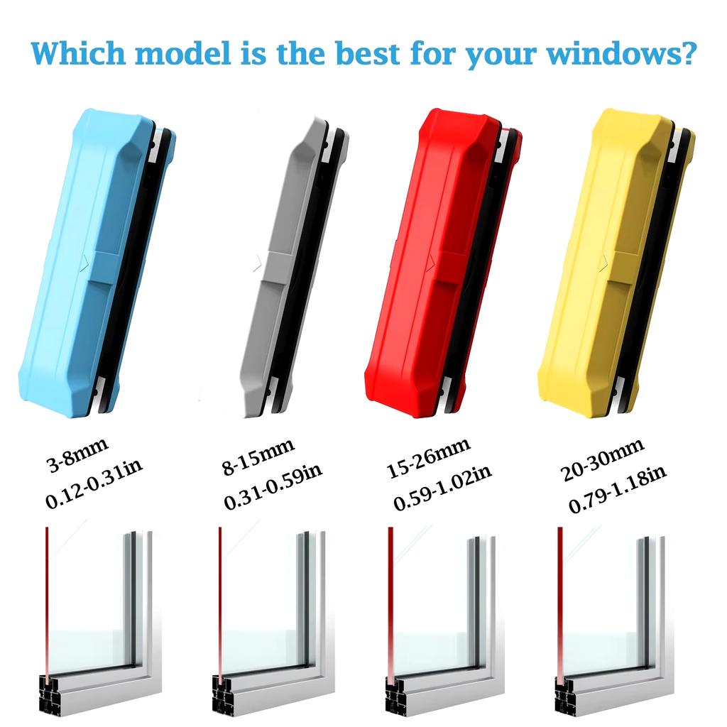 Magnetic Glazing Single Layer Magnet Window Cleaner Tool Brush Windows for Insulating Glass Durable Plastic Construction