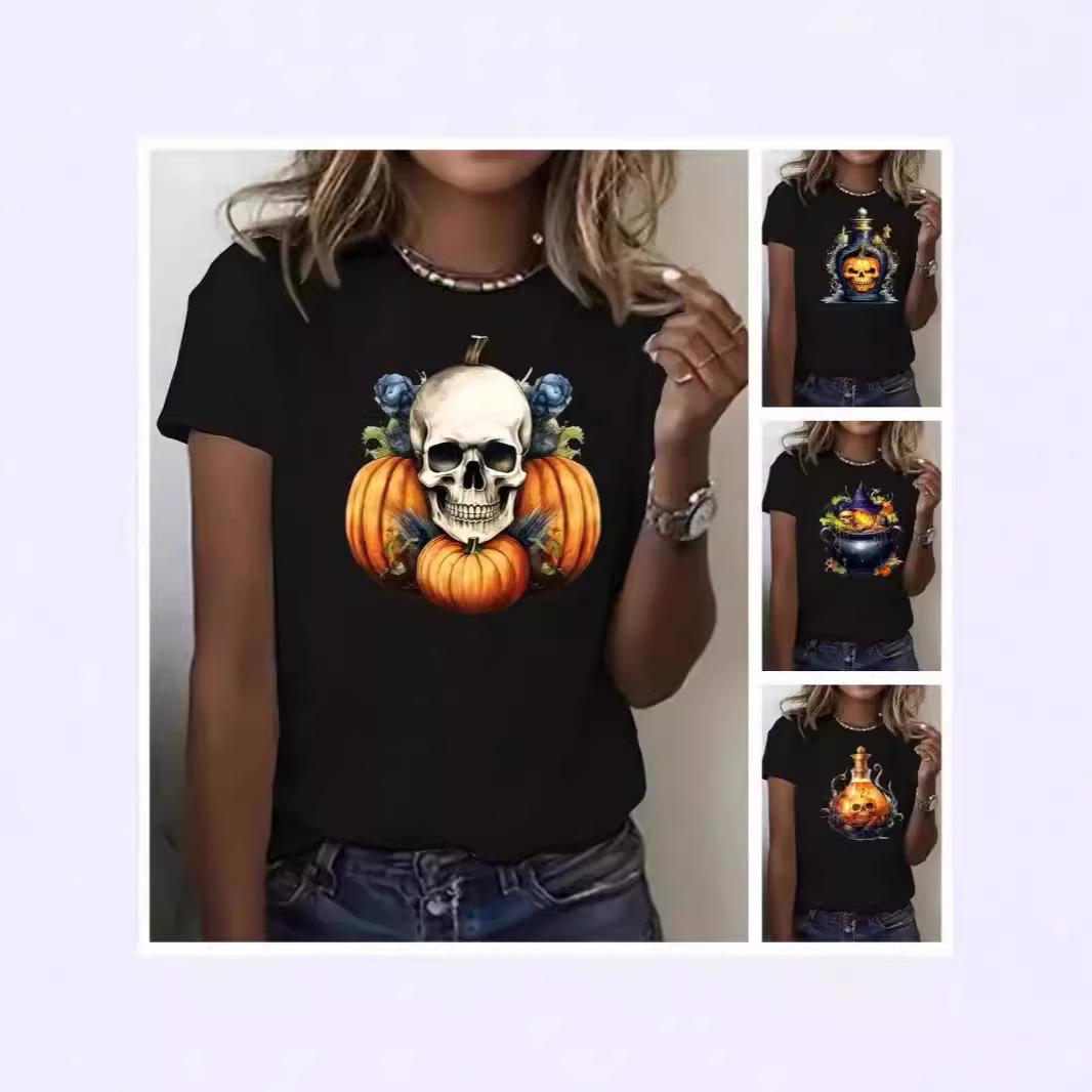 

Summer Women s New Fashion Print Short Sleeve Large